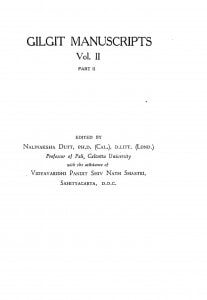 Gilgit Manuscripts by नालिनाक्षा दत्त - Nalinaksha Dutt
