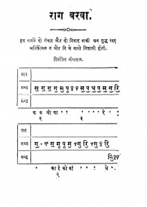 Raag Barva by विष्णु दिगम्बर - Vishnu Digambar