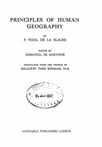 Principles Of Human Geography by पी. विडाल दे ला ब्लाचे - P. Vidal De La Blache