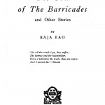 The Cow Of The Barricades 1947 by राजा राव - Raja Rao