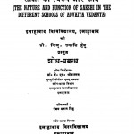 Advita Vedanta by जे. एस. श्रीवास्तव - J. S. Srivastav