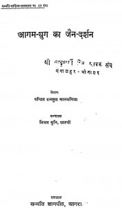 Agam Yug Ka Jain Darshan by दलसुख मालवनिया - Dalsukh Malvaniaविजय मुनि शास्त्री - Vijay Muni Shastri