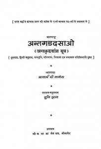 Antagad-dasao by आचार्य श्री नामेश - Acharya Shri Nameshमुनि ज्ञान - Muni Gyan