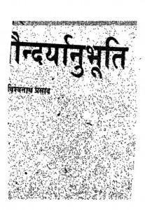 Sandaryanubhuti by विश्वनाथ प्रसाद - Vishvanath Prasad