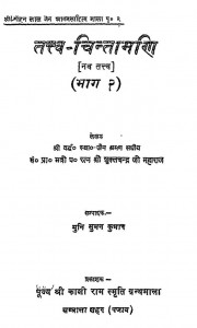 Tattva Chintamani-2 by श्री शुक्लचन्द्र जी महाराज - Shree Shuklchandra Ji Maharaj