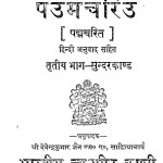 Paumchhriu Vol.iii by देवेन्द्र कुमार जैन - Devendra Kumar Jain