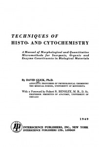 Techniques Of Histo-and Cytochemistry by डेविड ग्लिक - David Glick