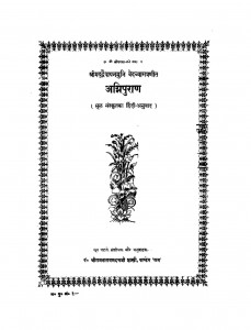 Agnipuran  by पाण्डेय श्री रामनारायण दत्त जी शास्त्री - pandey shri ramnarayan dutt ji shastri