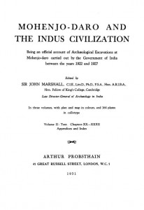 Mohenjo Daro And The Indus Civilization Vol 2 (1931) Ac 4487 by सर जॉन मार्शल - Sr John Marshall