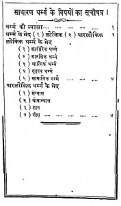 Sadharan Dharm Ke Vipyo Ka Suchopatra  by शिवप्रताप - Shivpratap