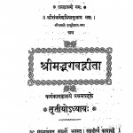 Shrimadbhagwatgeeta (vol - Iii) by हंस्स्वरूपी महाराज - Hansswaroopi Maharaj