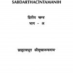 Sabdarth Chiantamani Bhag - 2 by ब्राह्मावधूत श्रीसुखानन्दनाथ - Brahmavadhut Shreesukhanandannath