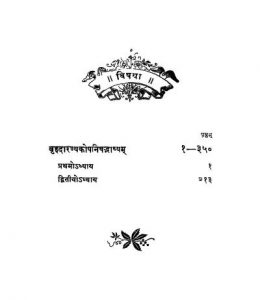 Brihadaranyak Upanishat  by श्री शंकराचार्य - Shri Shankaracharya
