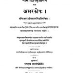 Namaliganusasana Amarkosha Edtion 5 1929 by अमर सिंह - Amar Singh