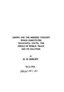 Jainism And The Modern Thought (1956) Ac 4169 by अज्ञात - Unknown