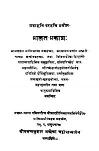 Praakrit Prakaash by श्रीवसंत कुमार - Srivasant Kumar