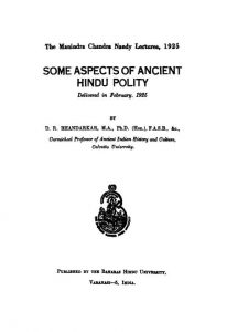 Some Aspects Of Ancient Hindu Polity (1963) Ac 4741 by अज्ञात - Unknown