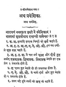 Vyakaran Praveshika [Part 1] by परमेश्वरदत्त पाण्डेय - Parmeshwar Dutt Pandey