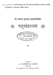 Shatkhandagam  by पुष्पदन्त भूतवलि - Pushpadant Bhutvali