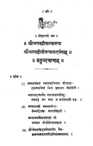 श्रीभगवद्गीतोपन्यास दर्पणम् - Shri Bhagavadgeetopanyas Darpanam