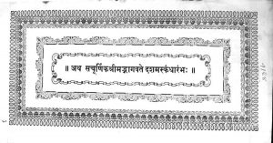 सचूर्णिक श्रीमद्भागवते दशमस्कन्ध - Sachurnika Shrimadbhagavate Dashamaskandha