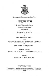 अणुभाष्य - Anubhashya