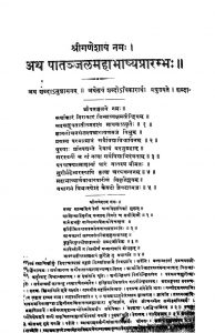 अथ पातञ्जल महाभाष्य प्रारम्भ - Atha Paatanjal Mahabhashya Prarambha