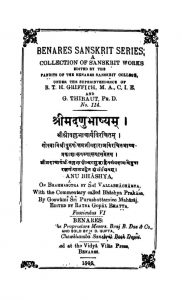 श्रीमद् अणुभाष्यम् - गुच्छ 6 - Shrimad Anubhashyam - Fasc. 6
