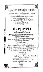 श्रीमदणुभाष्यम् - 10 - Shrimadanubhashyam - 10