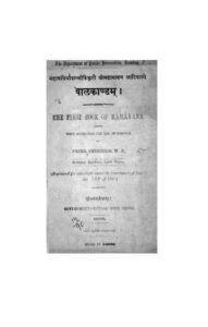 Book Image : बालकाण्डम् - Baalkandam 