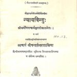 Nyay Bindu  by आचार्य श्री चंद्रशेखर शास्त्री - Acharya Shri Chandrashekhar Shastri